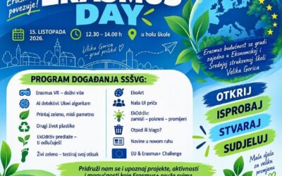 DAN ERASMUSA – “Erasmus budućnost se gradi zajedno!” – Srednja strukovna i Ekonomska škola Velika Gorica obilježavaju Dane Erasmusa